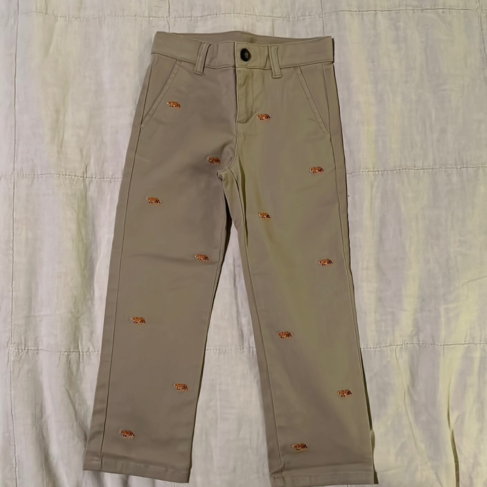 COPY - Janie and Jack boys Tiger stretch twill pants